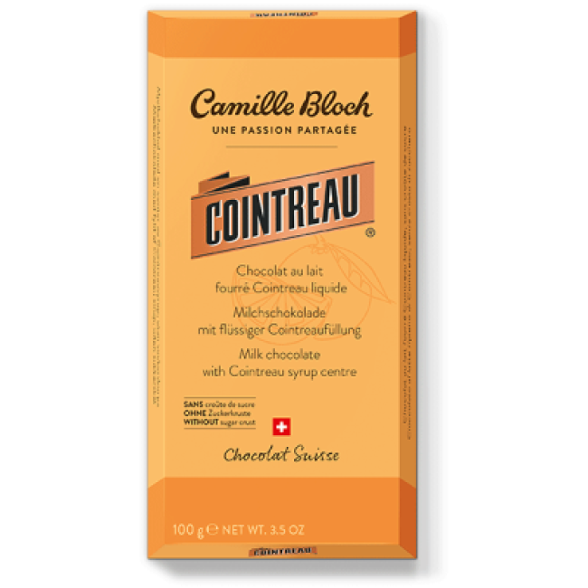 Cointreau sans croûte de sucre, chocolat Camille Bloch
